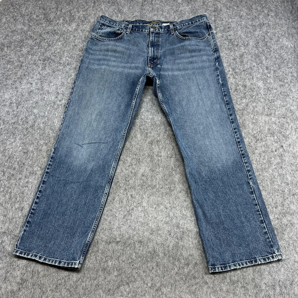 Eddie Bauer Jeans Mens 38x30 Blue Original Straight 100%‎ Cotton Denim Dadcore